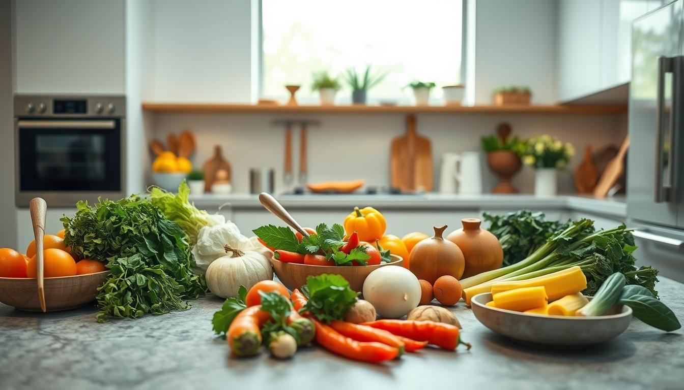 Healthy home cooking bowl