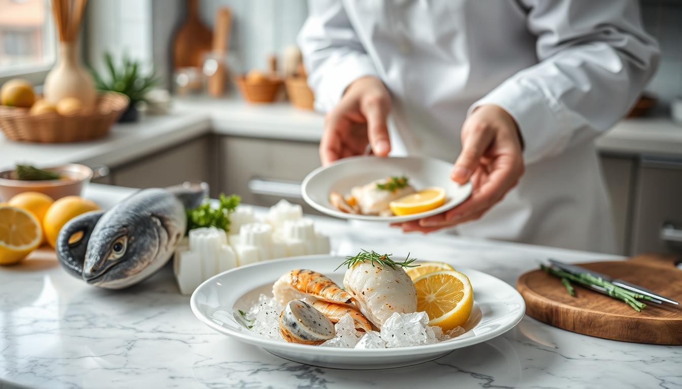 Home cook preparing ingredients in the kitchen